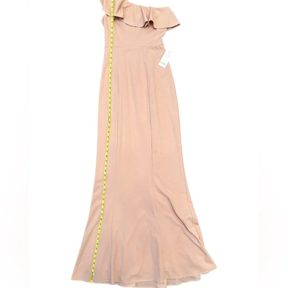 SHOW ME YOUR MUMU Florentine Maxi Dress Pink One Shoulder Women XS $188 MSRP NWT - Picture 14 of 15